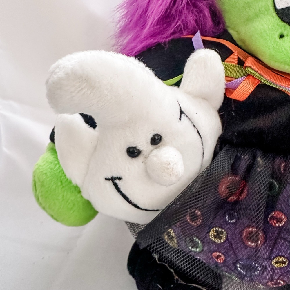 VTG Dan Dee Animated Halloween Witch Plush Singing Ghost Moon - Picture 11 of 13